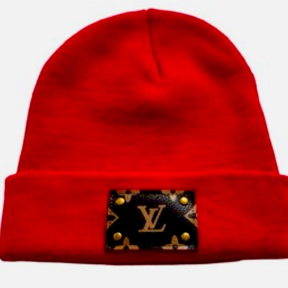 Louis Vuitton Scarlet Red Beanie with Logo Patch. - Picture 1 of 2